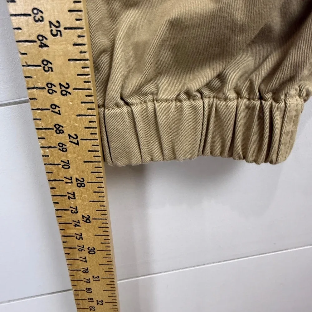 TNA‎ ARITZIA Tan Cargo Jogger Pants Zip Pockets WOMEN Small TWILL UTILITY